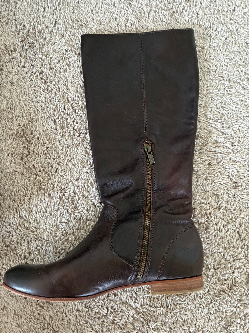 Classic Frye Women's Tall Riding Boots - Dark Brown